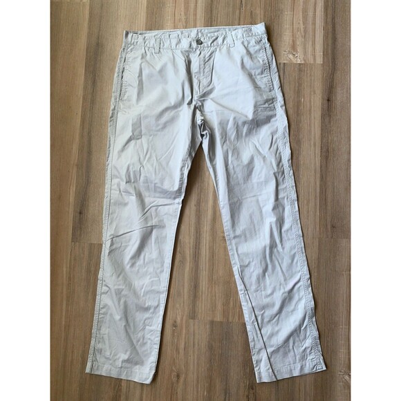 Calvin Klein Men's Gray Lightweight Cotton Pants RN# 36543 CA#50900 34W 32L EUC - Picture 1 of 9